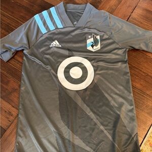 Adidas Gray and Blue MNUFC Loons Jersey
